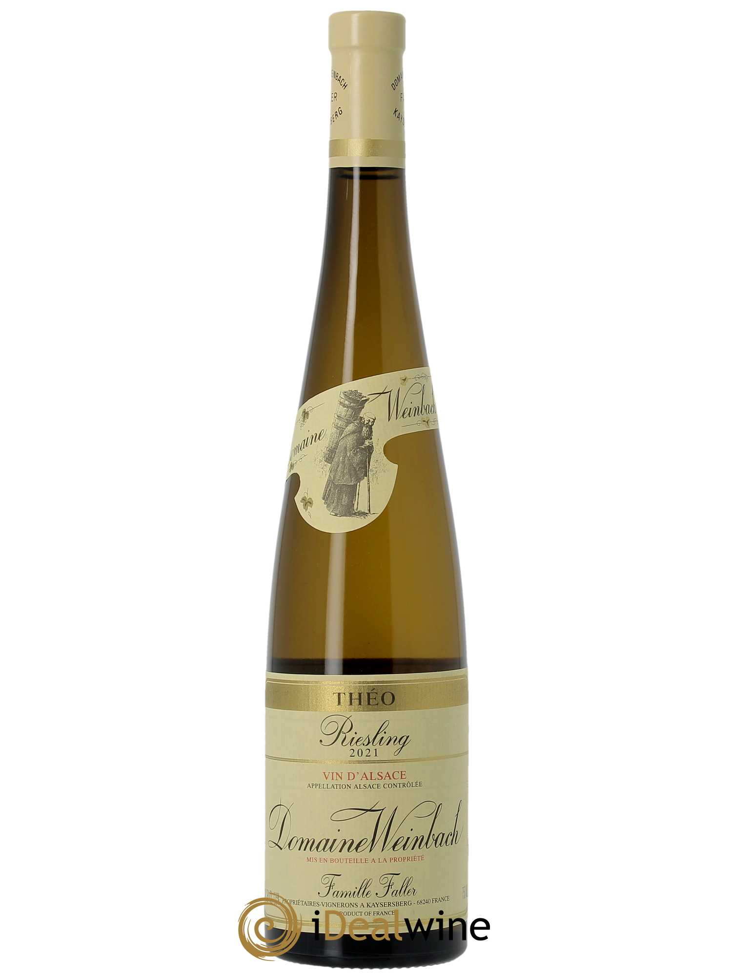 Alsace Riesling Cuvée Théo Weinbach (Domaine)  2021 - Lot de 1 Bouteille