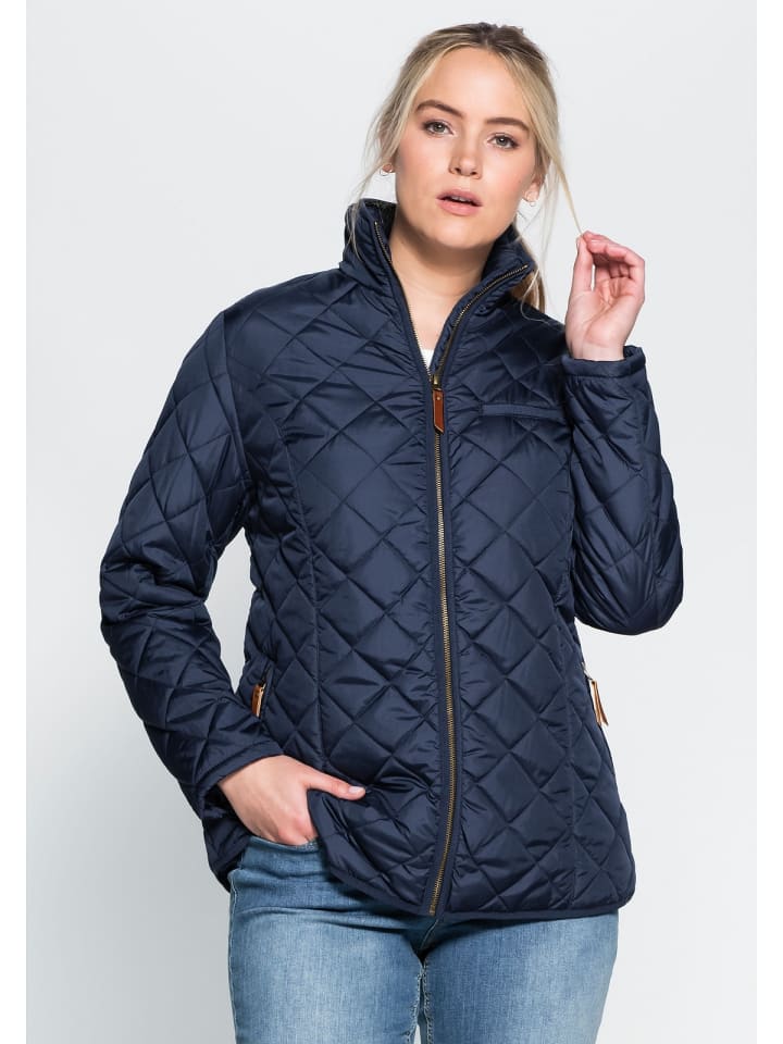 sheego Steppjacke in marine günstig kaufen