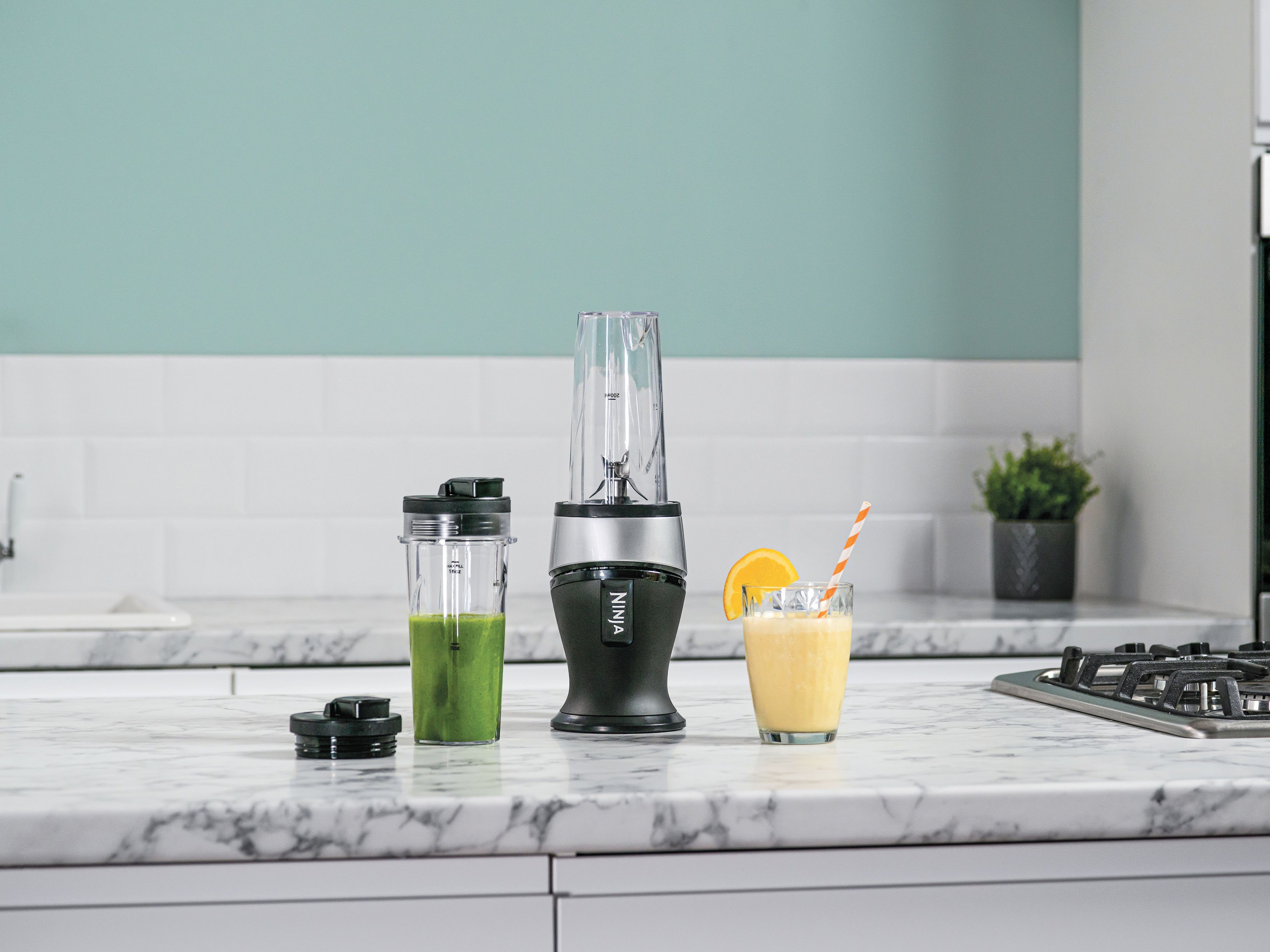 NINJA Smoothie-Maker QB3001EUS, 700 W, incl. 2 x 0,47 L to-go-Becher