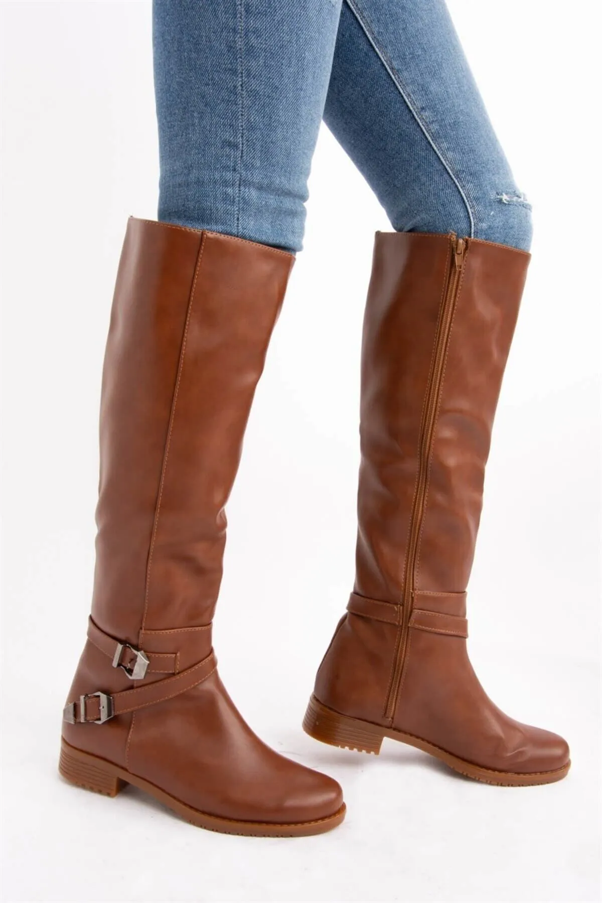 Fox Shoes  Hellbraune Damenstiefel E726203409