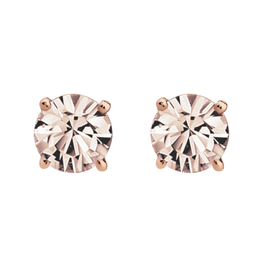 Elli Elli Boucles d'Oreilles Femmes étincelant rond avec des cristaux en argent sterli Boucles d'oreilles