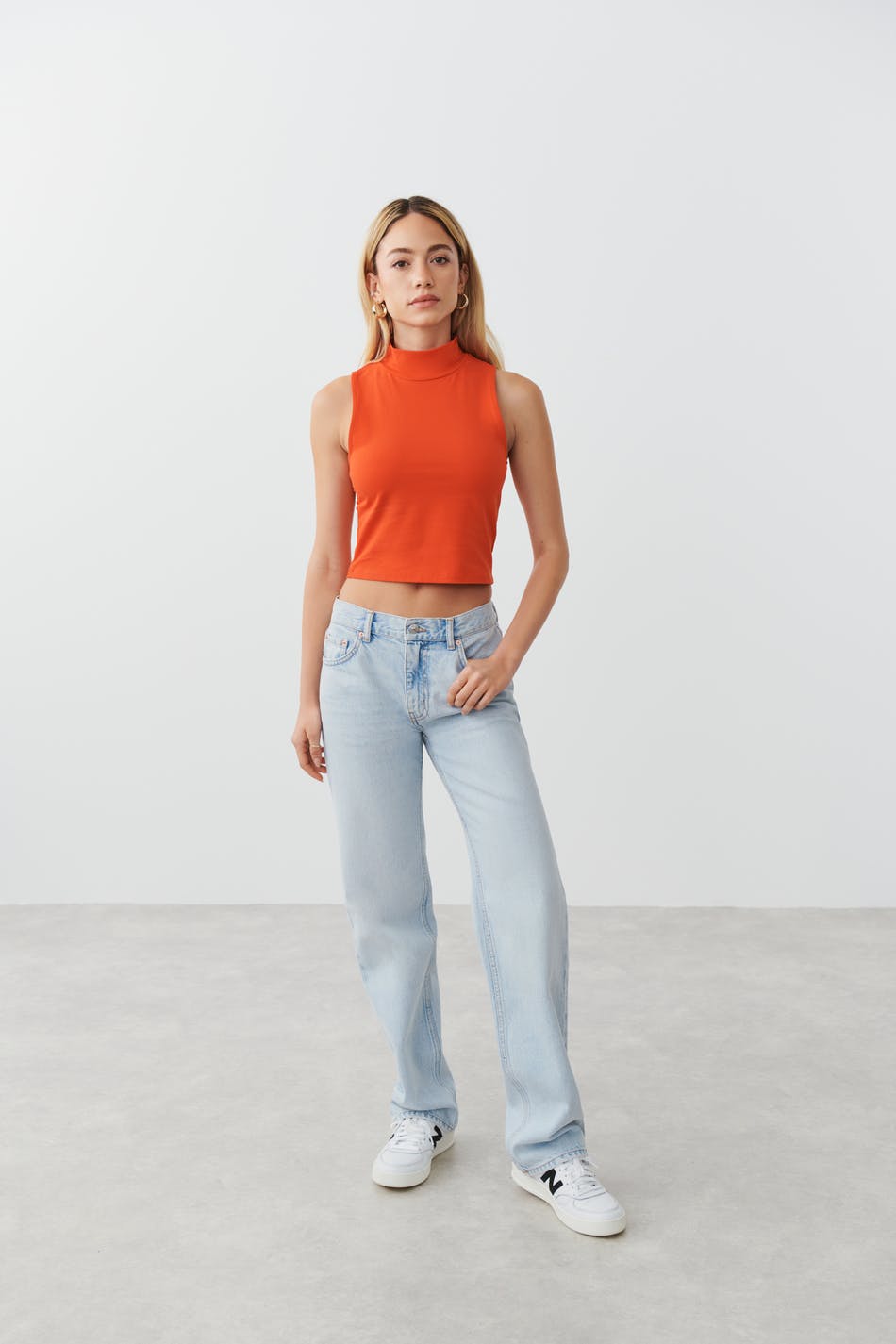 Cropped polo tank