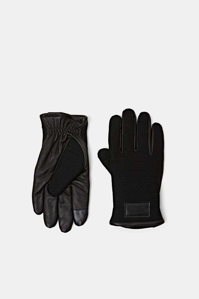 Handschuhe aus Leder und Wolle