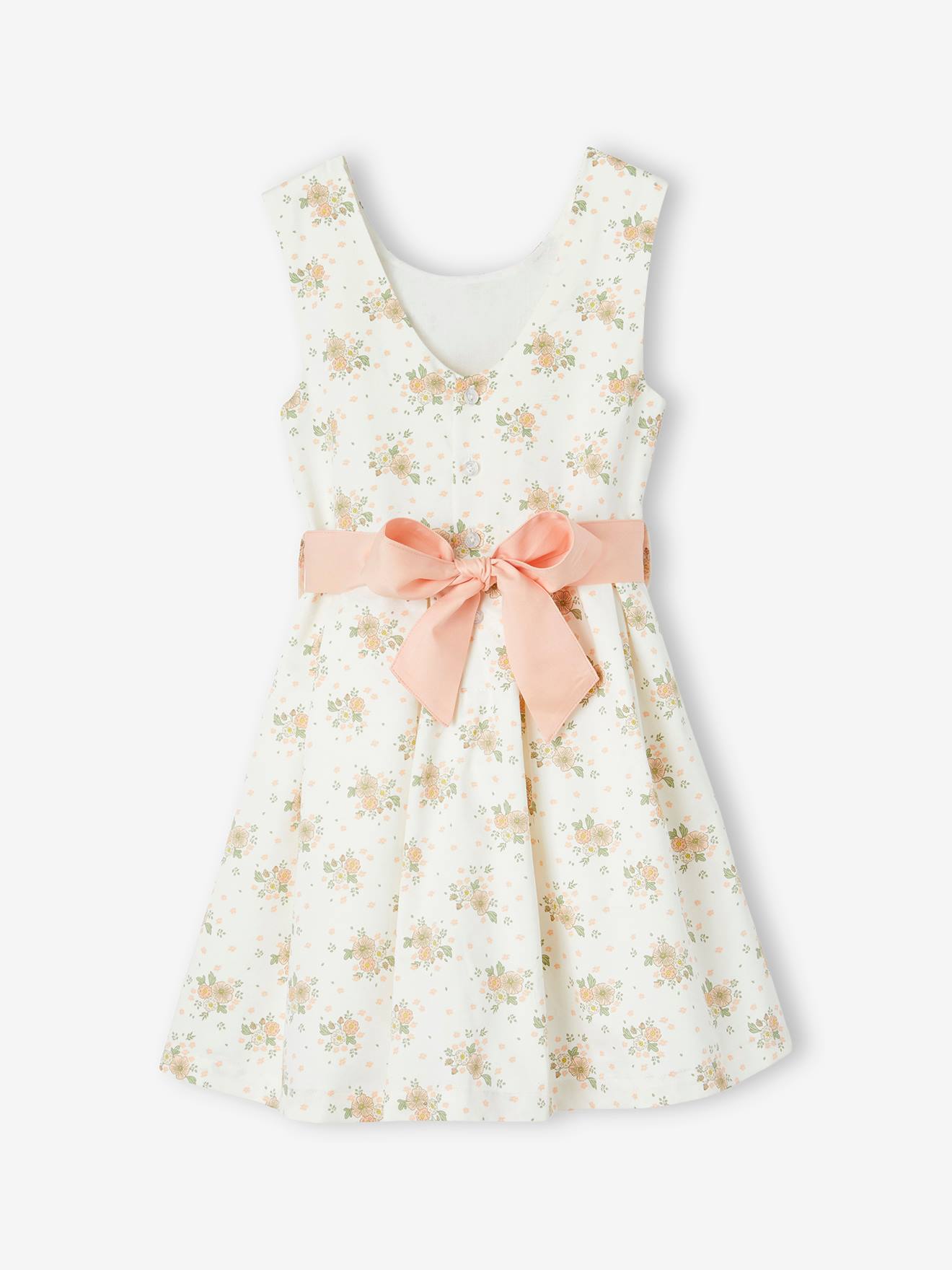 Vertbaudet Mädchen Festkleid - wollweiß