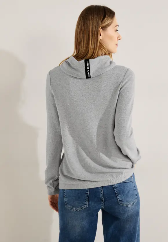 CECIL Shirt mit Volumenkragen