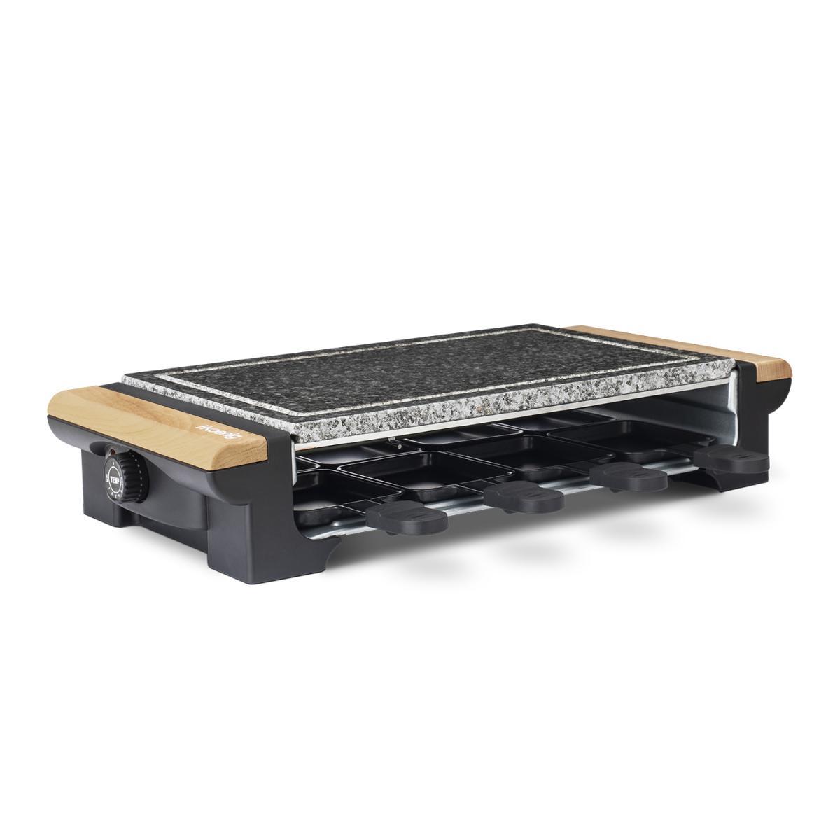 H.Koenig Raclette RP328 für 8 Personen mit Granitsteinplatte, 1400W