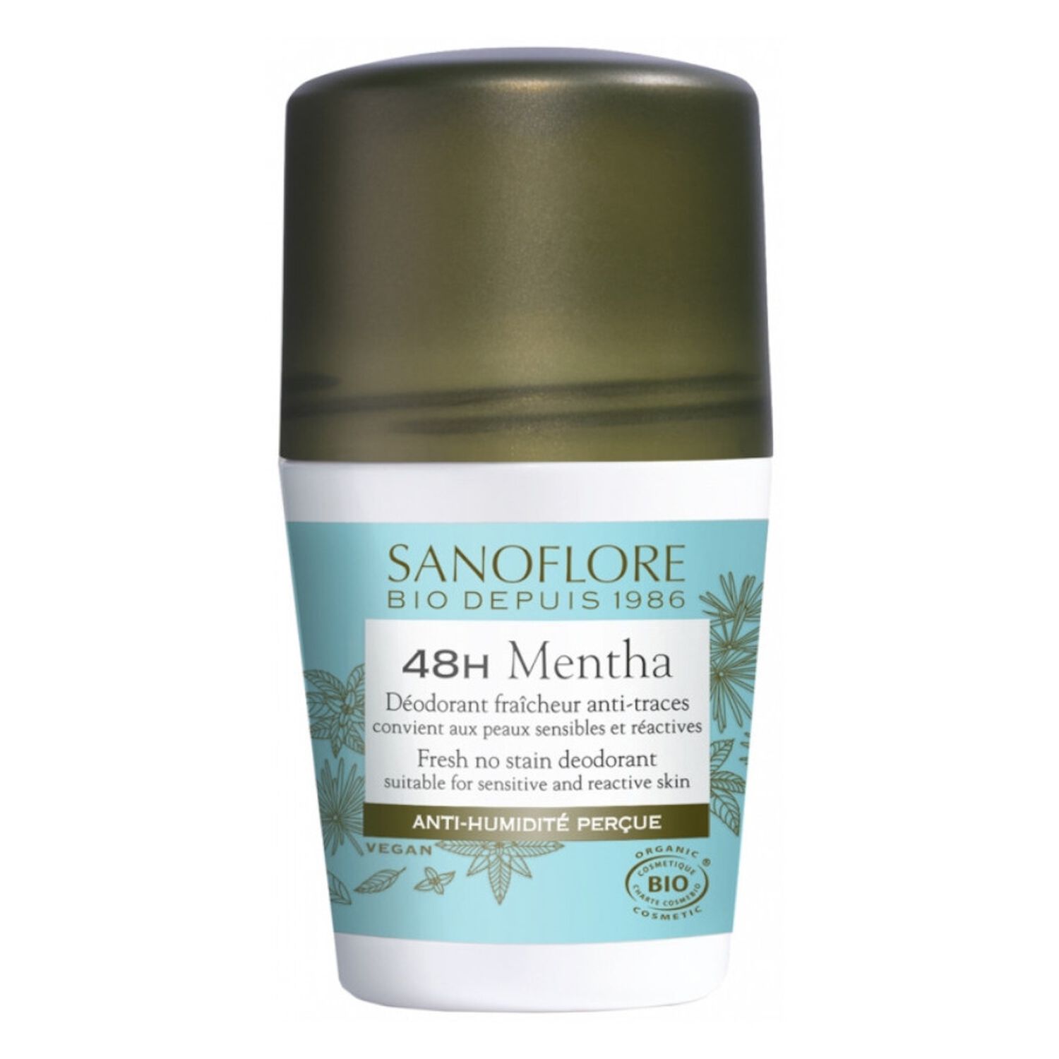 Sanoflore 48h Mentha Déo Roll-On 50 ml