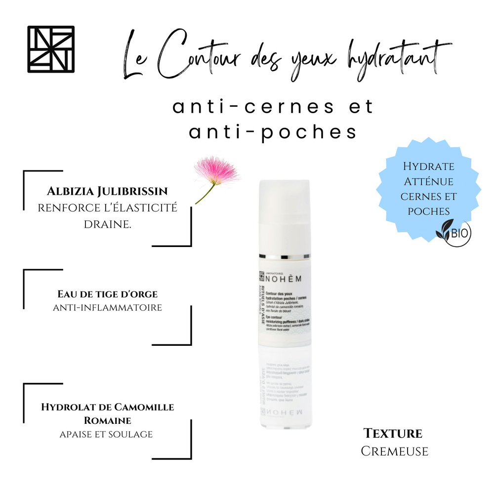 nohèm contour des yeux hydratant anti-cernes anti-poches contour des yeux
