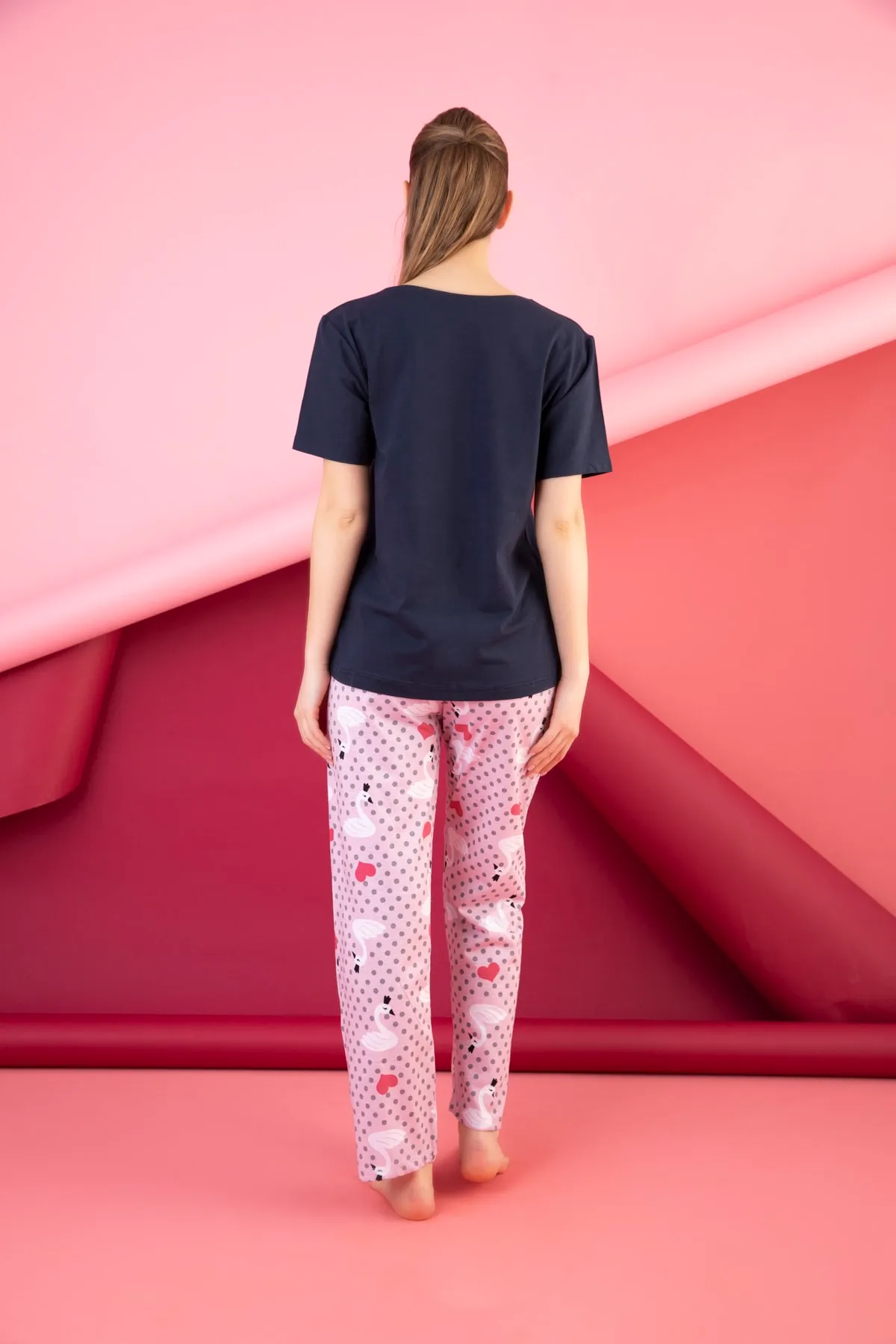 STRAWBERRY  BEDRUCKTES PYJAMA-SET AUS BAUMWOLLE