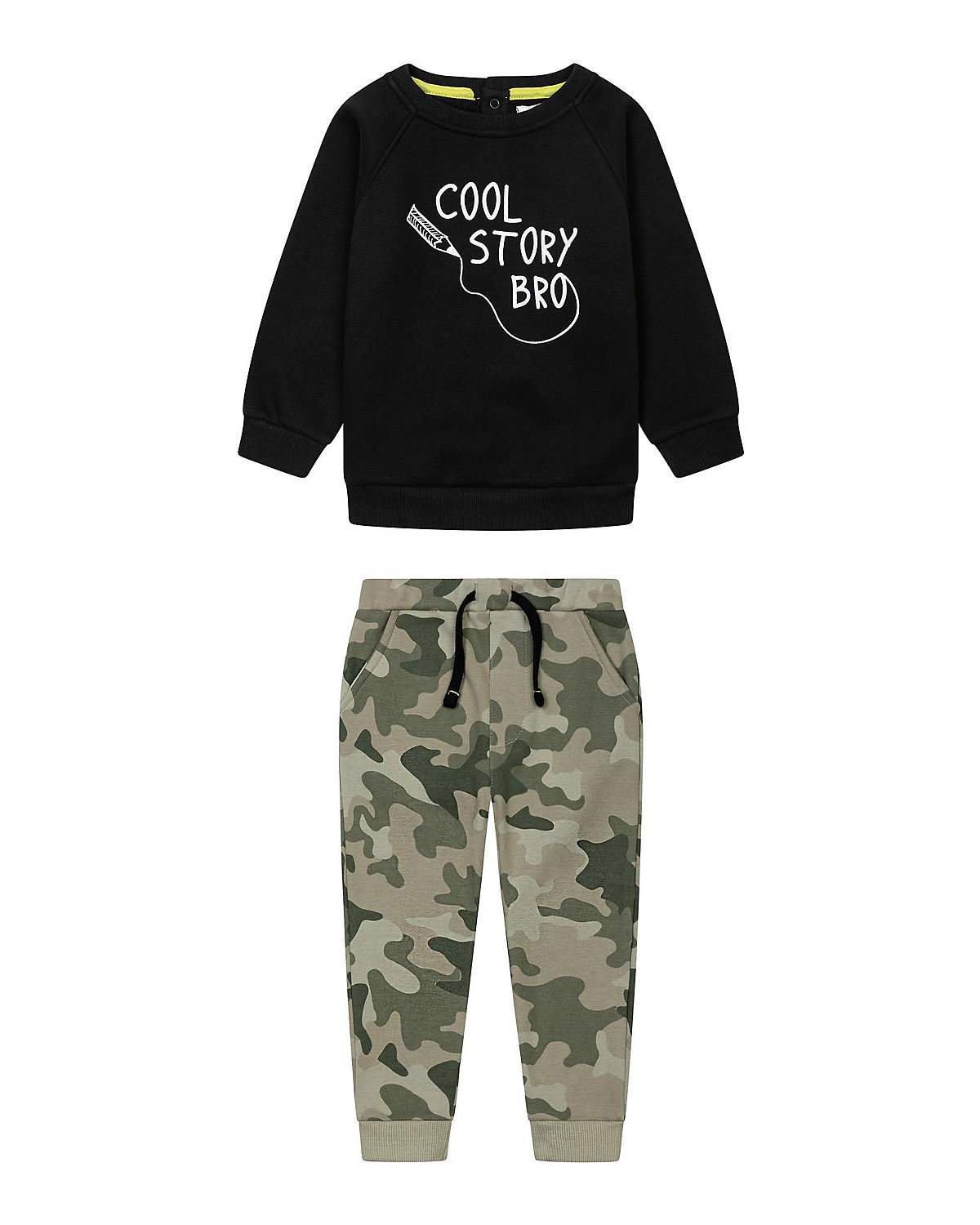 Fleeceoberteil und Tarnleggings im Set für Jungen ( 3m-3y ) für Jungen