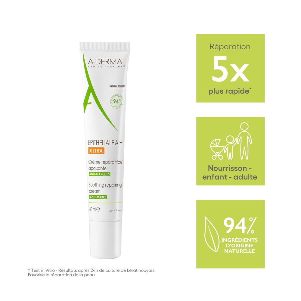 A-Derma Epithéliale AH ULTRA Crème Réparatrice A paisante 40ml Crème réparatrice