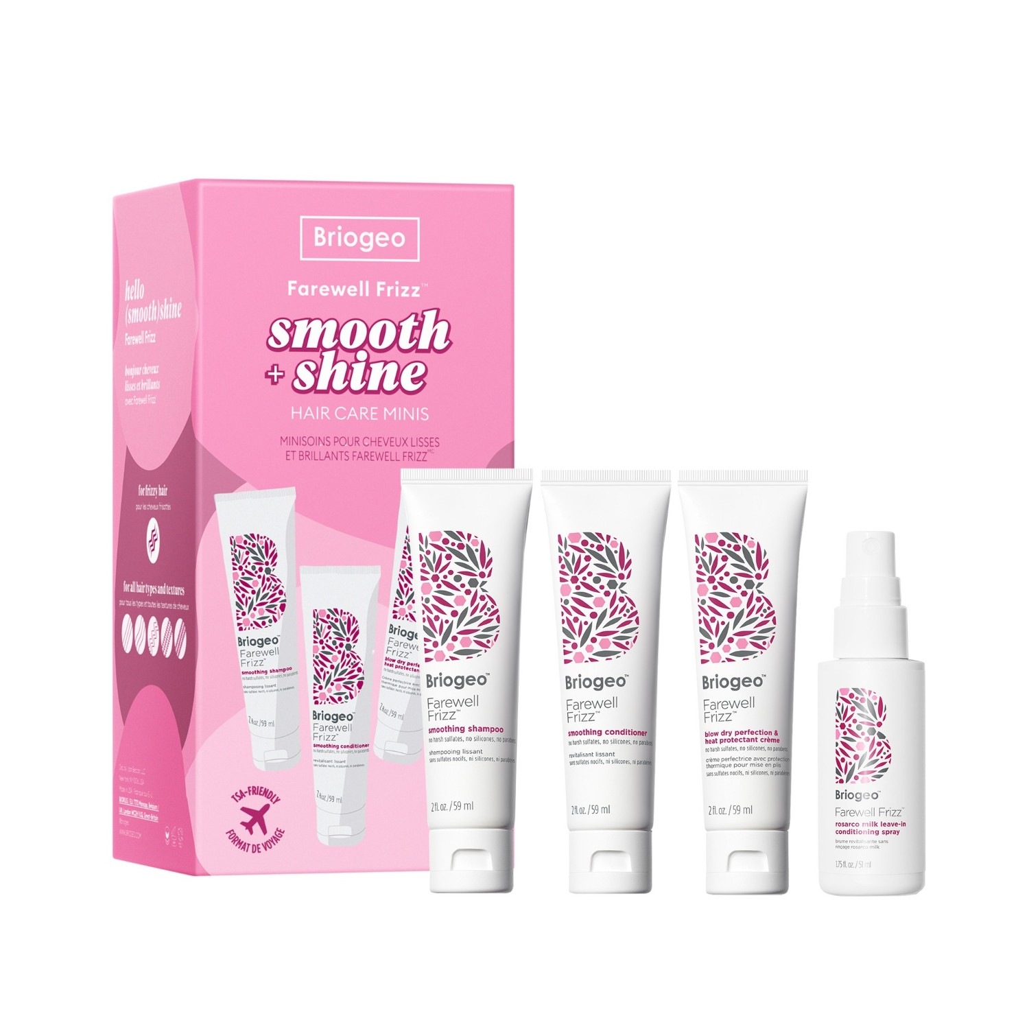 Smooth + Shine Hair Care Travel Kit
