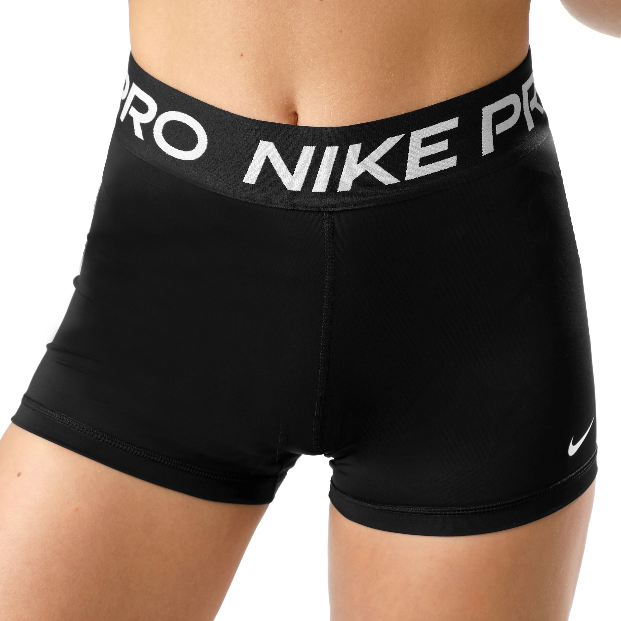 Pro 3in Ballshort Damen - Schwarz, Weiß
