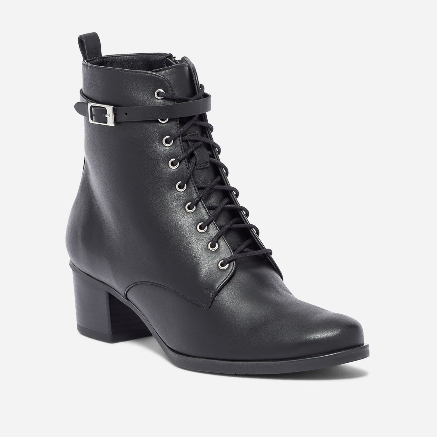 Bottine ERAM FLEX noire en cuir