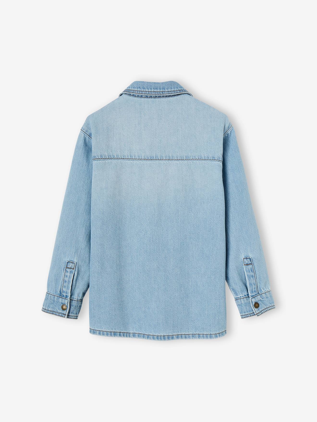 Chemise en jean garçon stone
