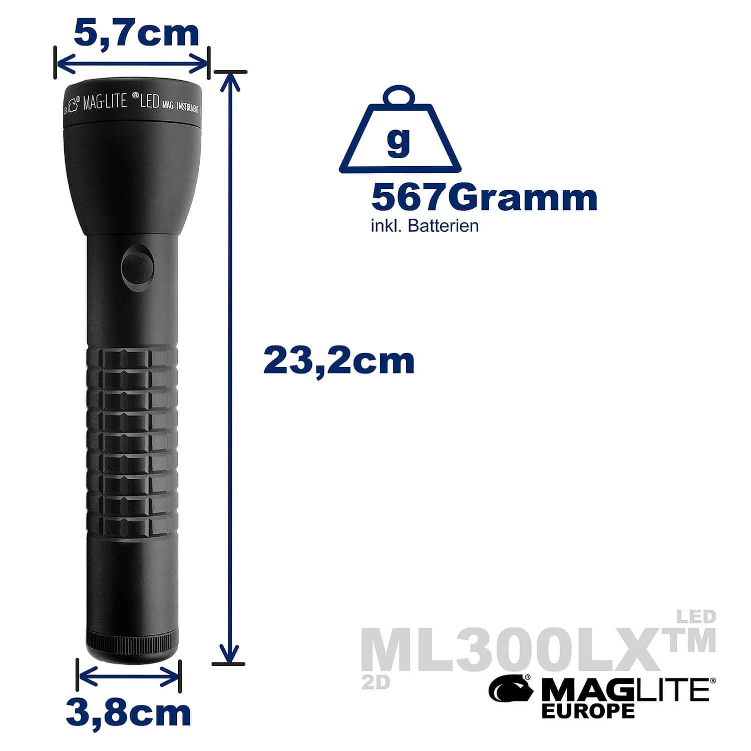 ML300LX 2D LED Taschenlampe