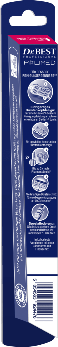 Zahnbürste Professional Polimed weich, 1 St