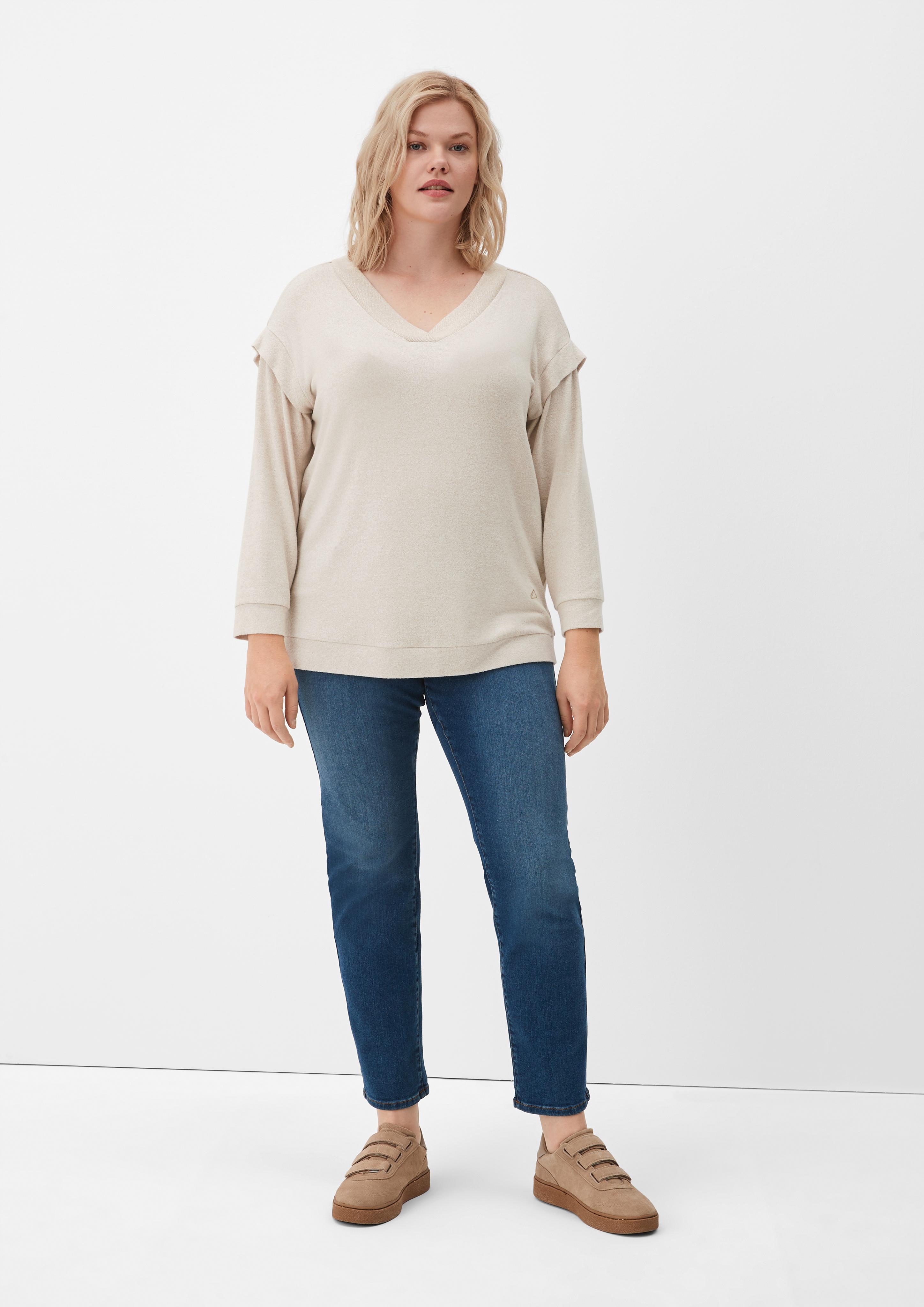 Longsleeve mit gelayerter Schulter  2121622-8214