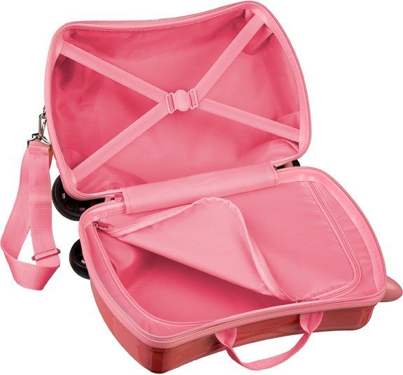 UNDERCOVER Kinderkoffer Ride-on Trolley, Minnie Mouse, 4 Rollen, zum sitzen und ziehen