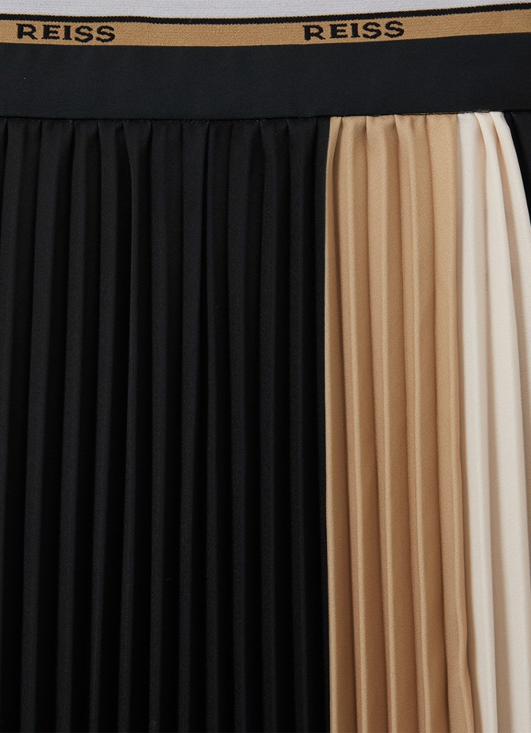 Reiss  Iris midi plooirok met split