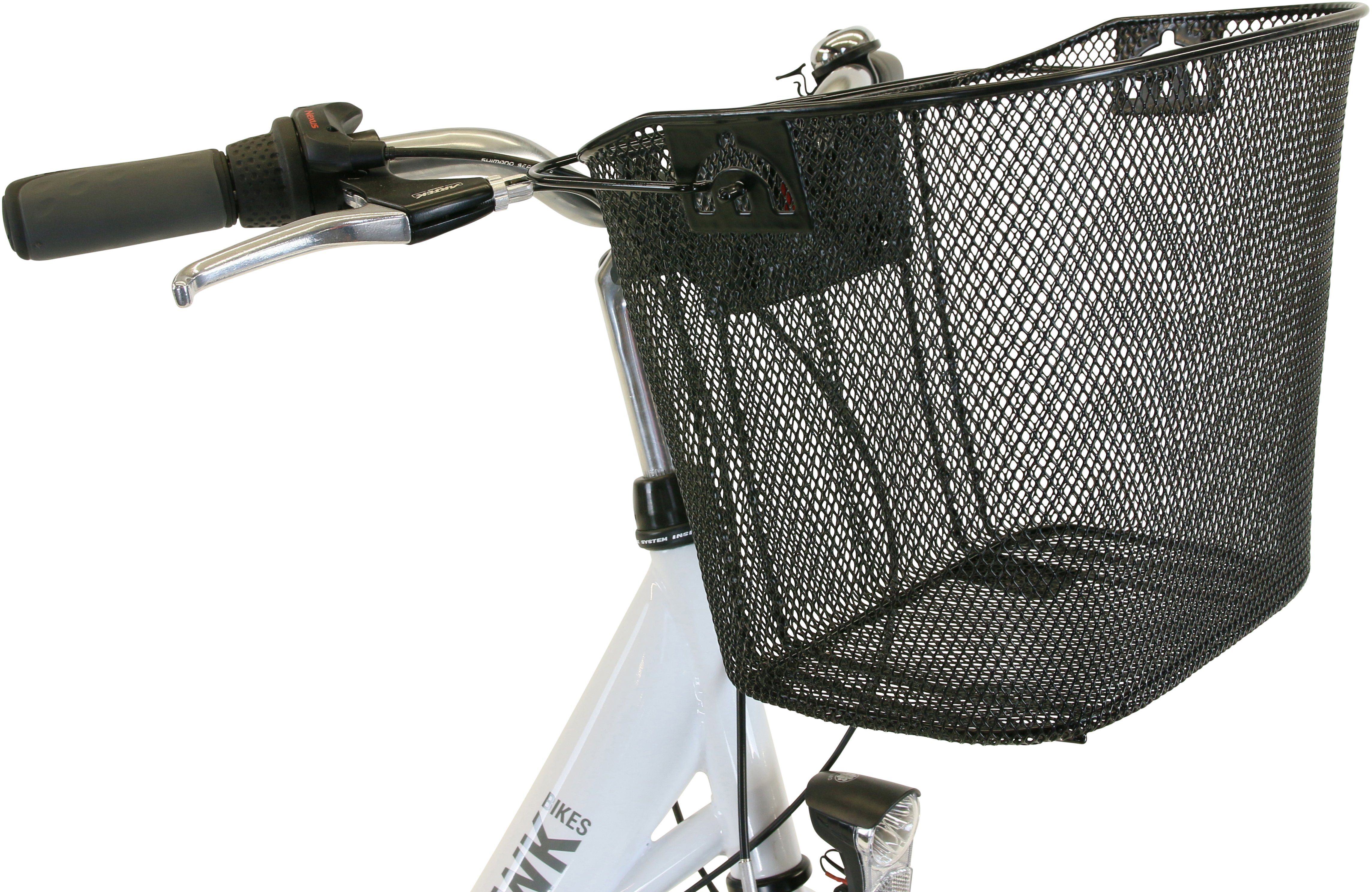 HAWK Bikes Cityrad HAWK City Wave Premium Plus White, 3 Gang Shimano Nexus Schaltwerk