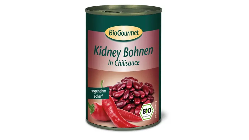 BioGourmet Kidney Bohnen in Chilisauce 400 g