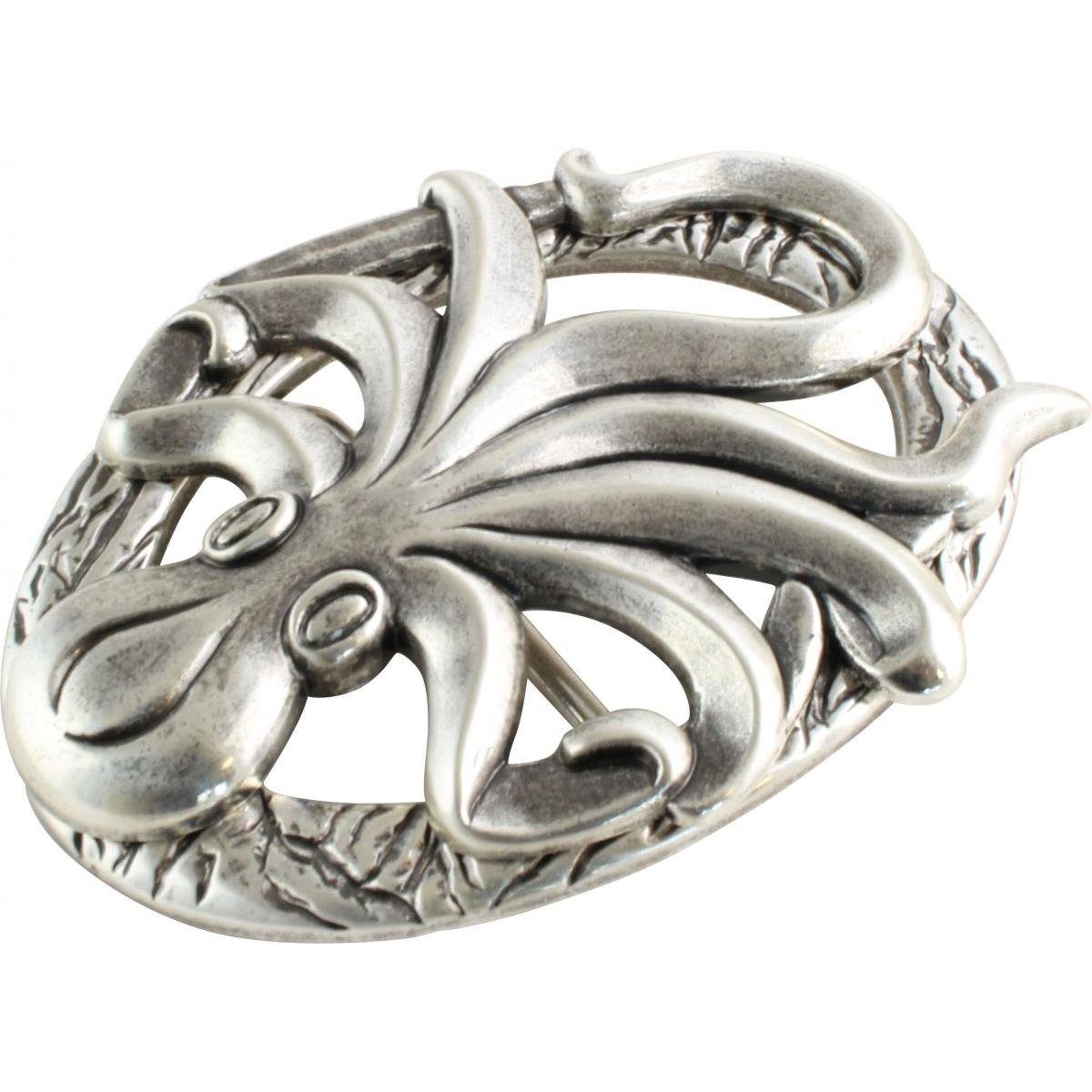 BELTINGER Gürtelschnalle Tintenfisch 4,0 cm - Buckle Wechselschließe Gürtelschließe 40mm - Gür