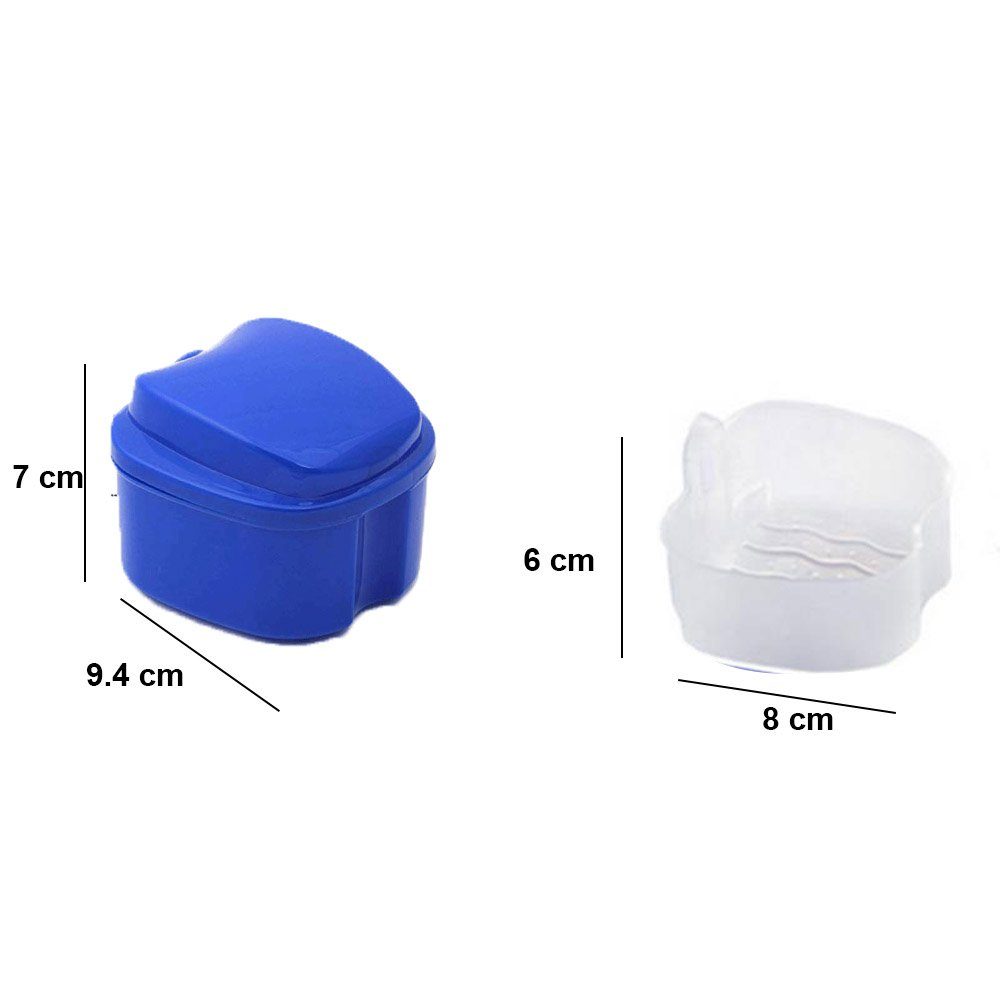 Melteine Zahndose Prothese Box Zahnprothese Box Retainer Container Aufbewahrungsbox (1 St)