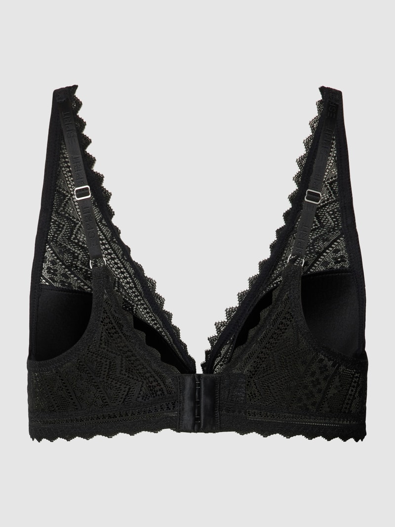 Triangel-BH mit Spitzenbesatz Modell 'EVERYDAY LACE' in schwarz