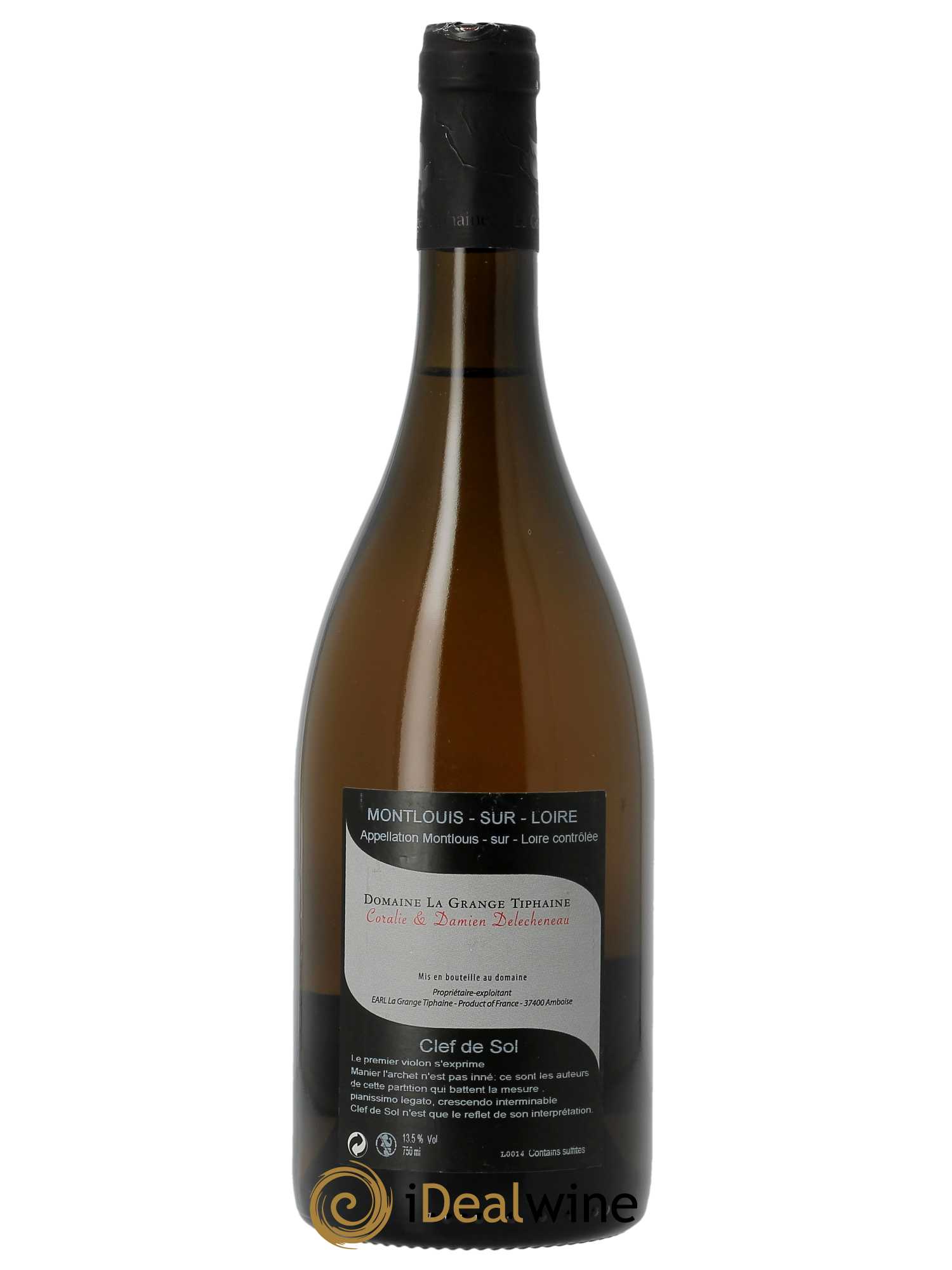Montlouis-sur-Loire Clef de Sol La Grange Tiphaine  2015 - Lot de 1 Bouteille