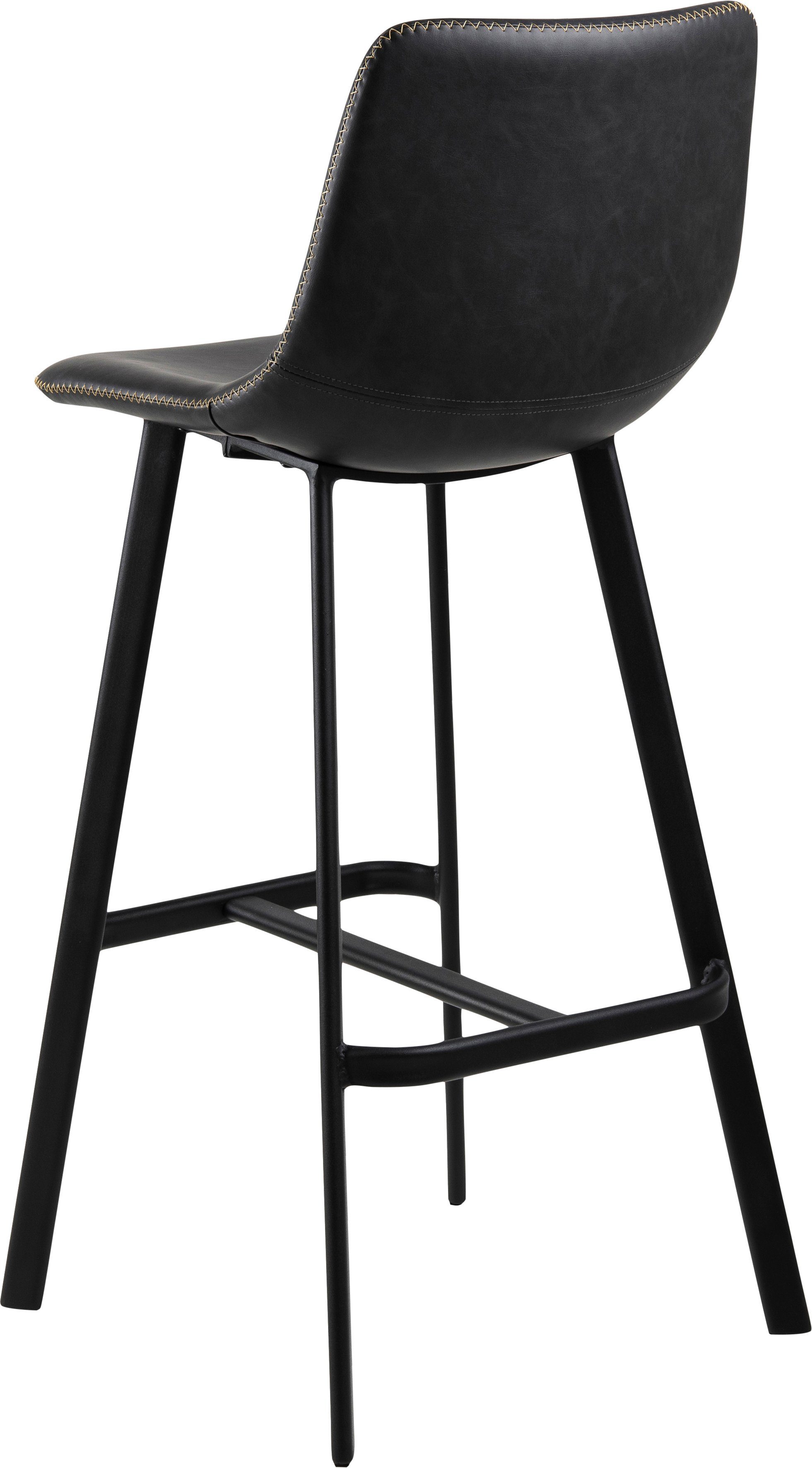 ACTONA GROUP Bistrostuhl Ohio (Packung, 1 St), Sitz mit rechteckigen Stahlbeinen und Fußstütze, mehrere Variationen