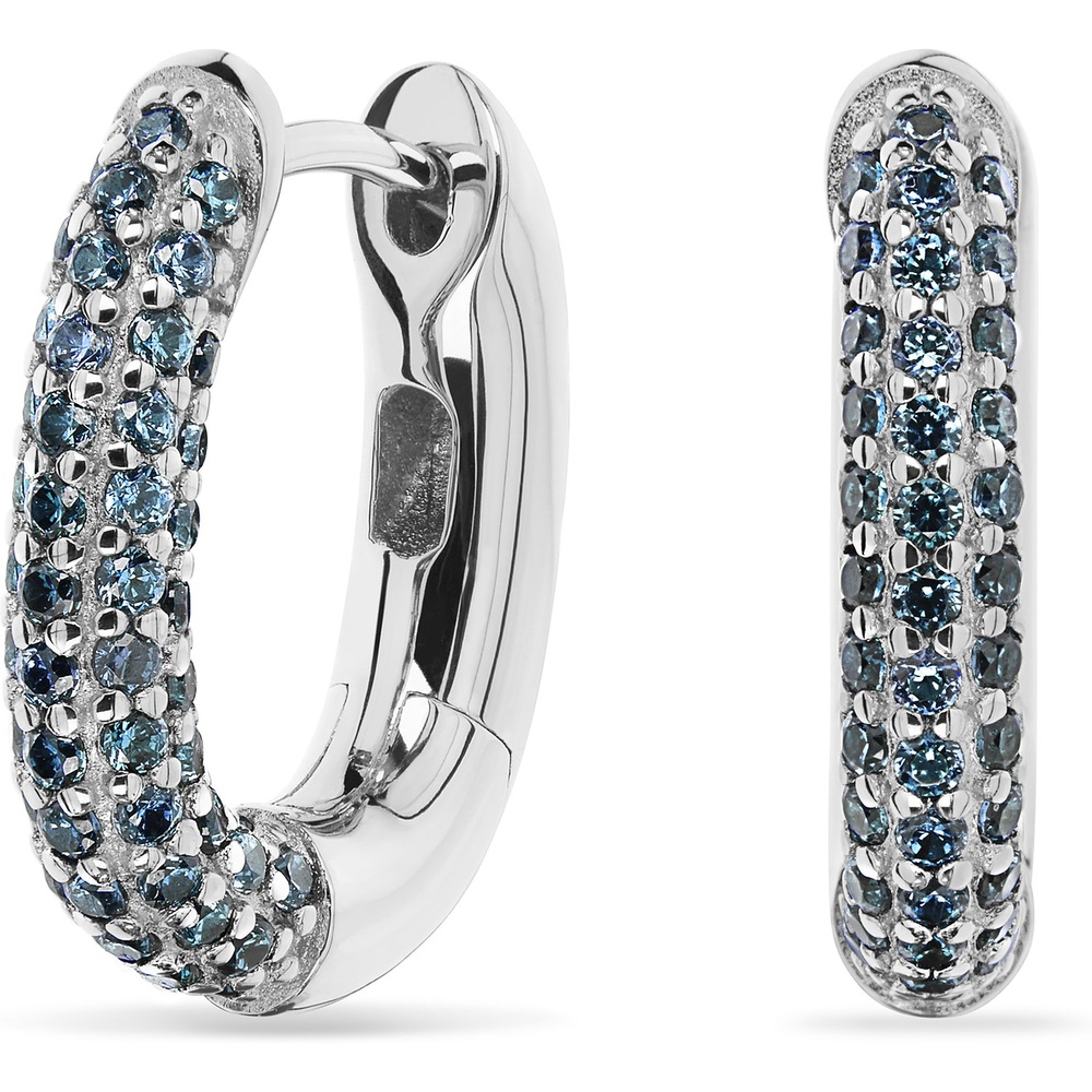 Jette Créoles 925 Argent Boucles d'oreilles