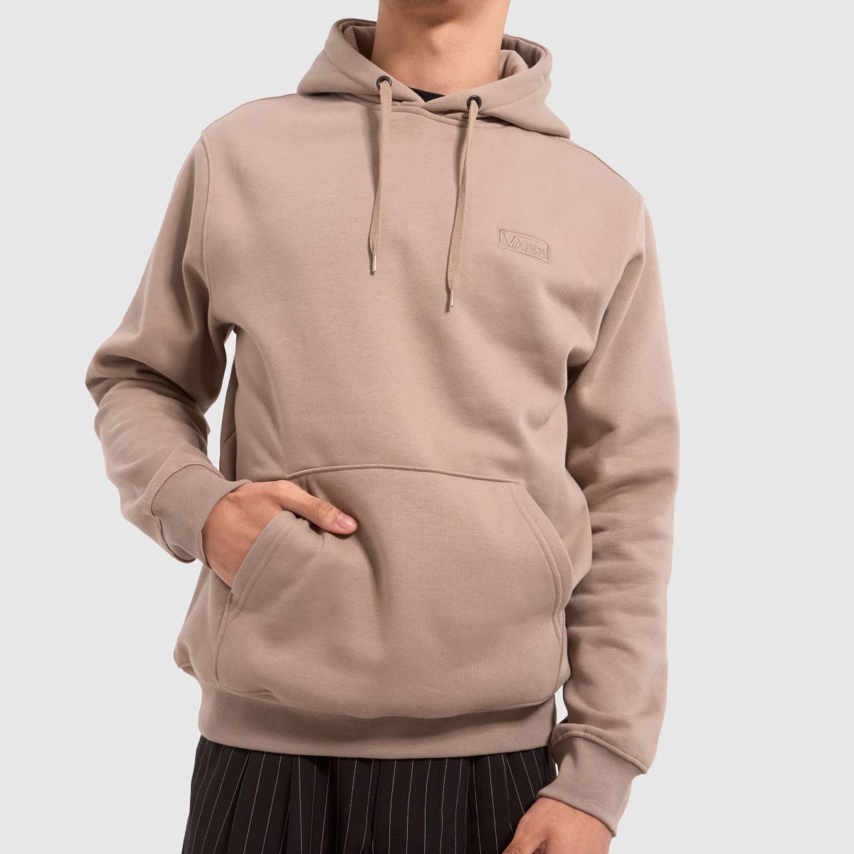 Vans – Beige basic huvtröja med koreografi