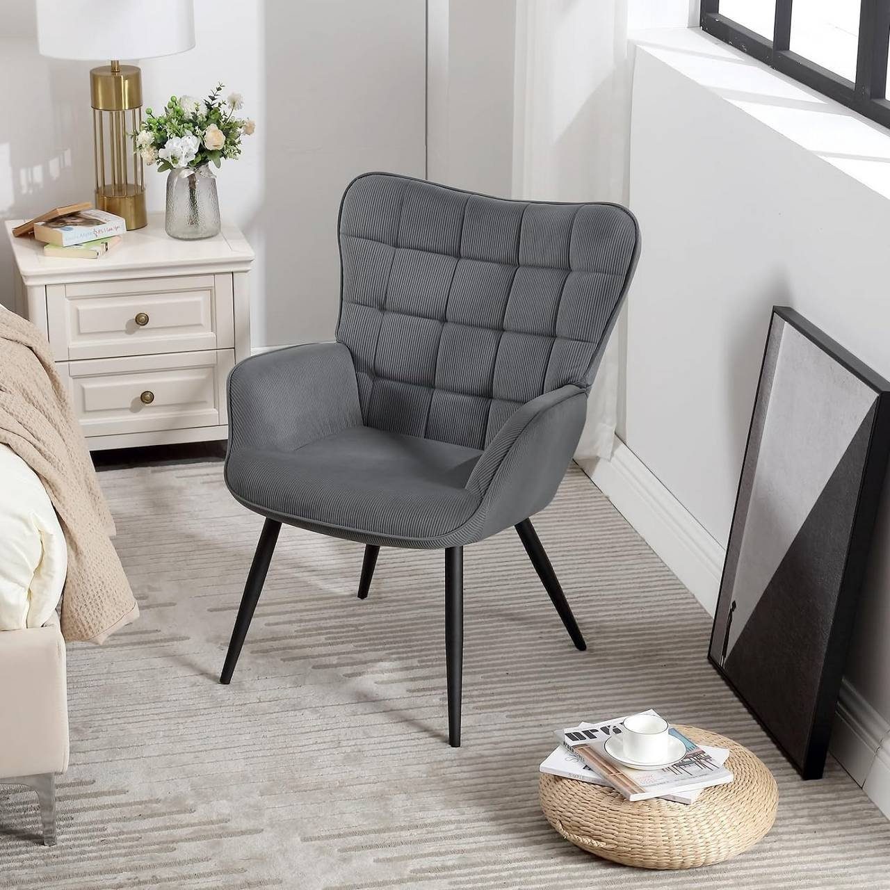 Woltu Relaxsessel (1-St), Ohrensessel Polstersessel mit Cordbezug