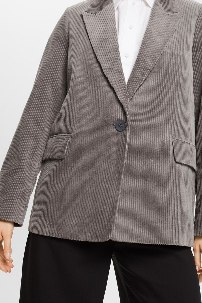 Oversized Cordblazer aus Baumwolle