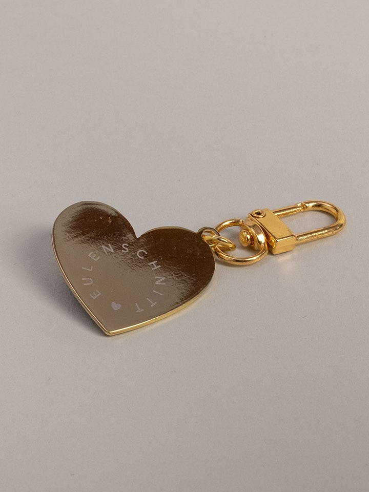 Eulenschnitt Schlüsselanhänger in Gold/ Rosa - (L)6,7 cm günstig kaufen onesize