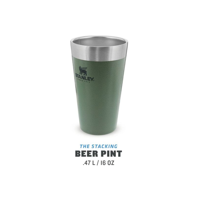 Stanley Adventure Stacking Beer Pint 16oz\/470ml Matte Black Pebble
