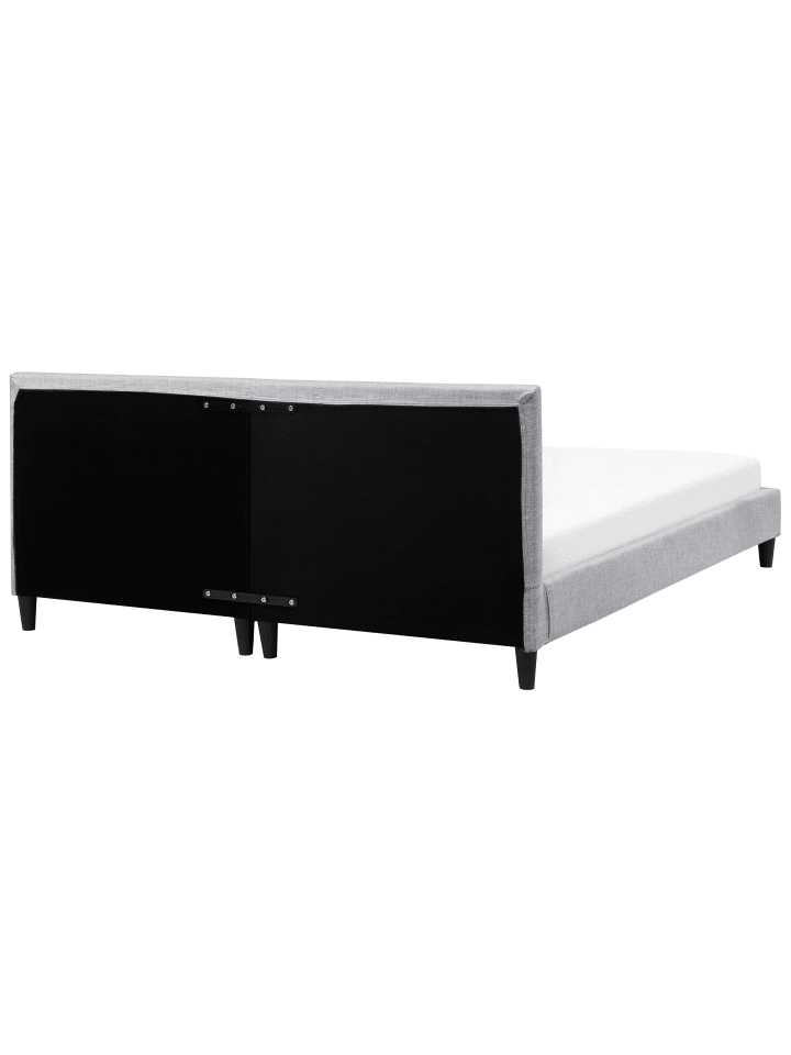 Beliani Doppelbett mit LED FITOU in Grau - (W) 190 x (H) 87 x (L) 214 cm günstig kaufen onesize