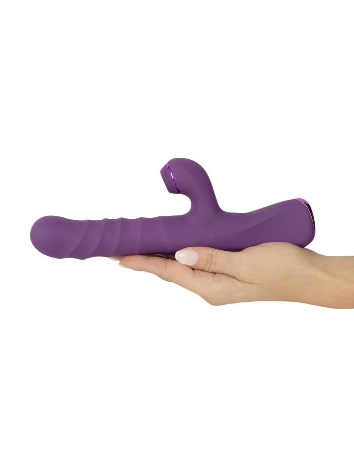 Javida Rabbitvibrator 3 Function Rabbit Vibrator in lila günstig kaufen 24 cm