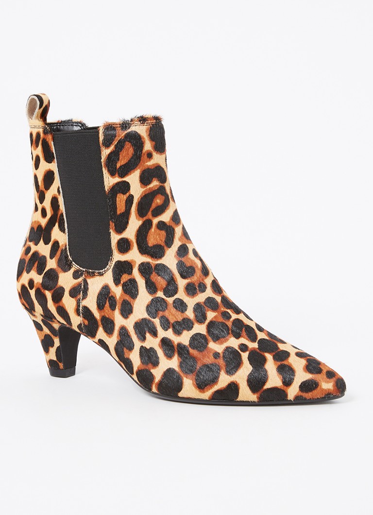 Stivaletto Chelsea Dune London Obvious con stampa leopardata