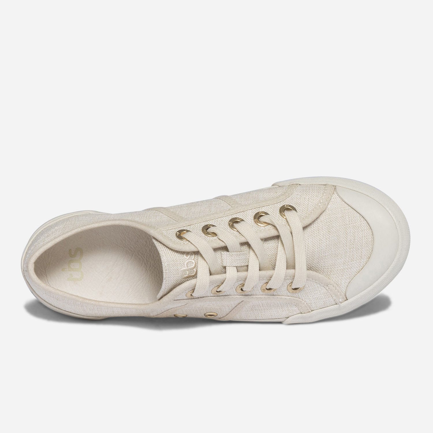 Tennis TBS beige chiné en toile