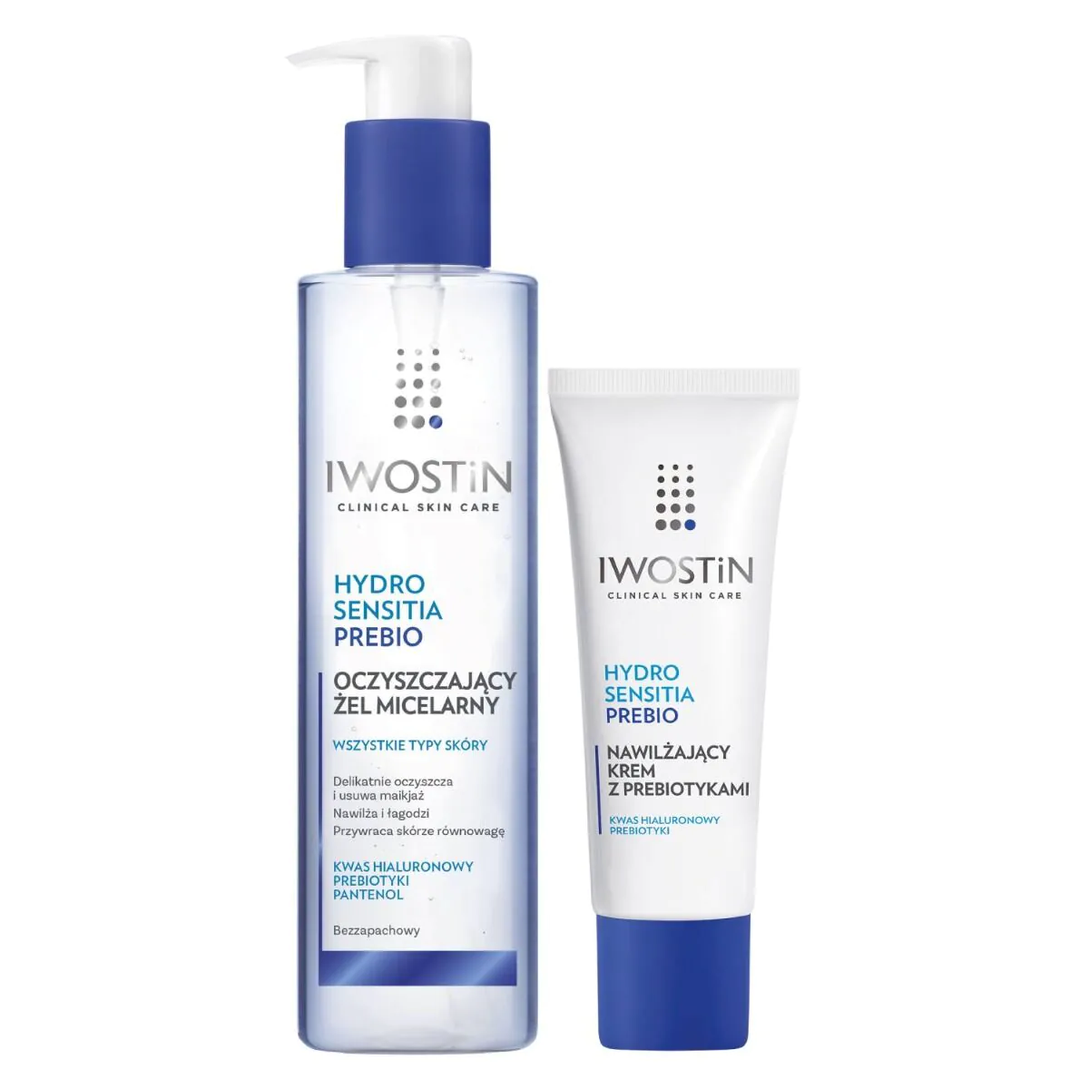 Iwostin Hydro Sensitia Prebio Set (micelarni gel + hidratantna krema)