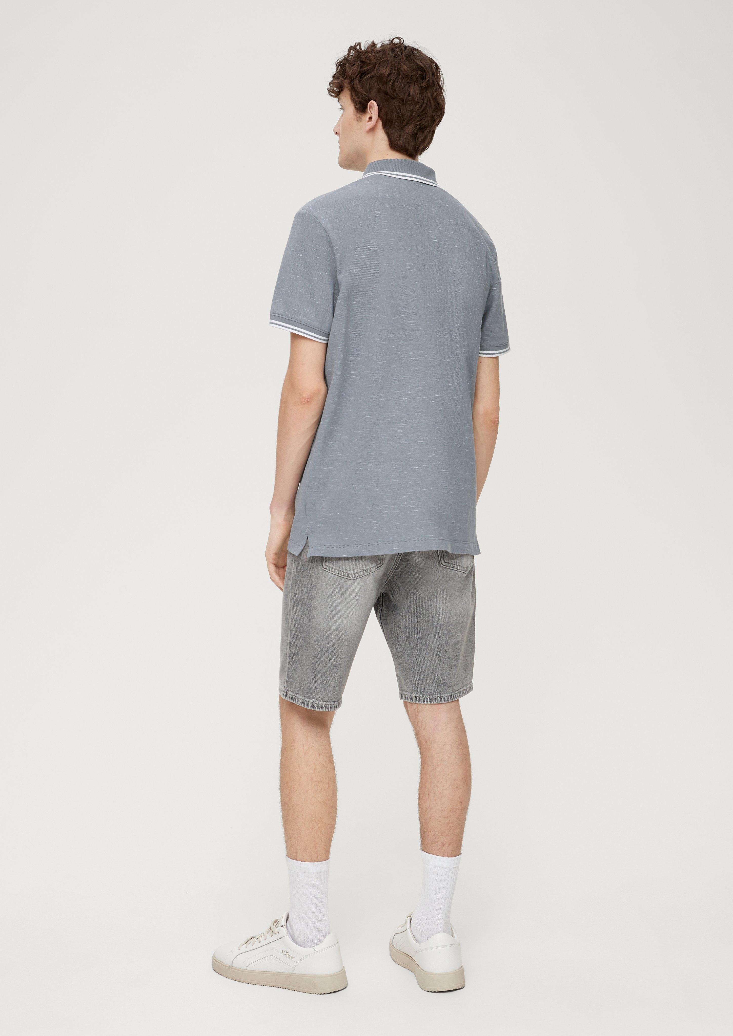 Poloshirt mit Flammgarnstruktur  2131901-95W1