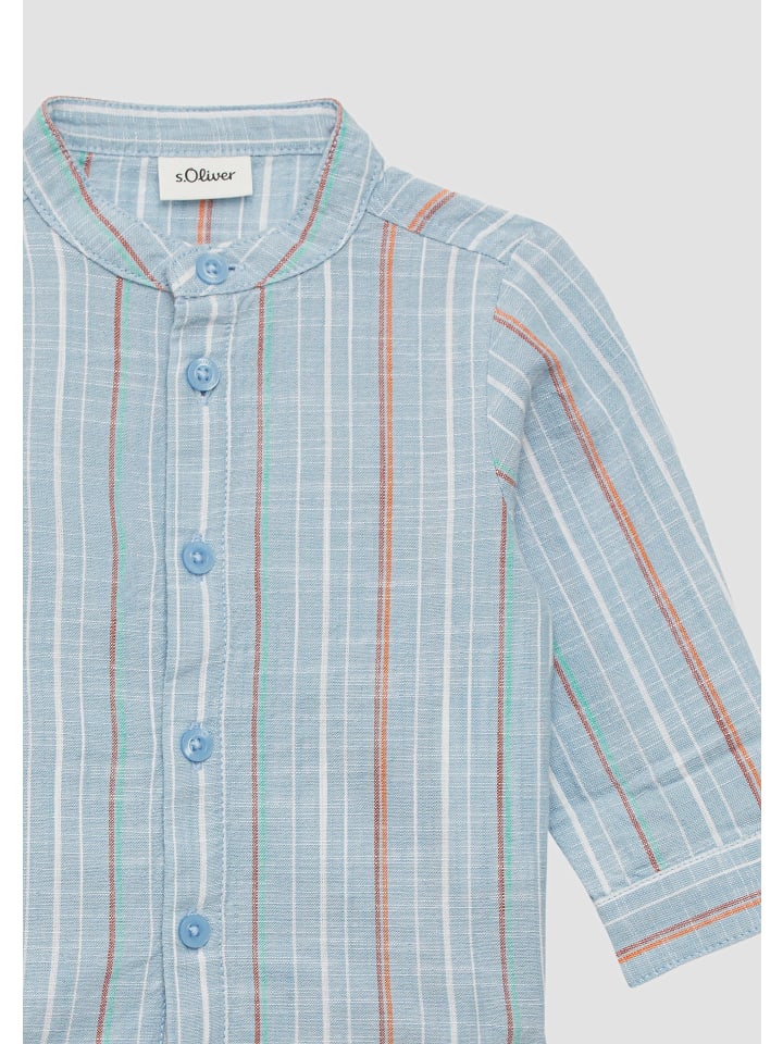 s.Oliver Hemd langarm in Blau günstig kaufen