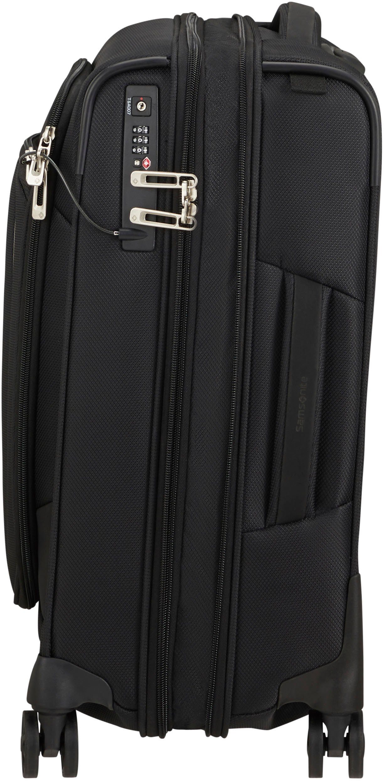 Samsonite Weichgepäck-Trolley Respark, ozone black, 55 cm, 4 Rollen, mit Volumenerweiterung