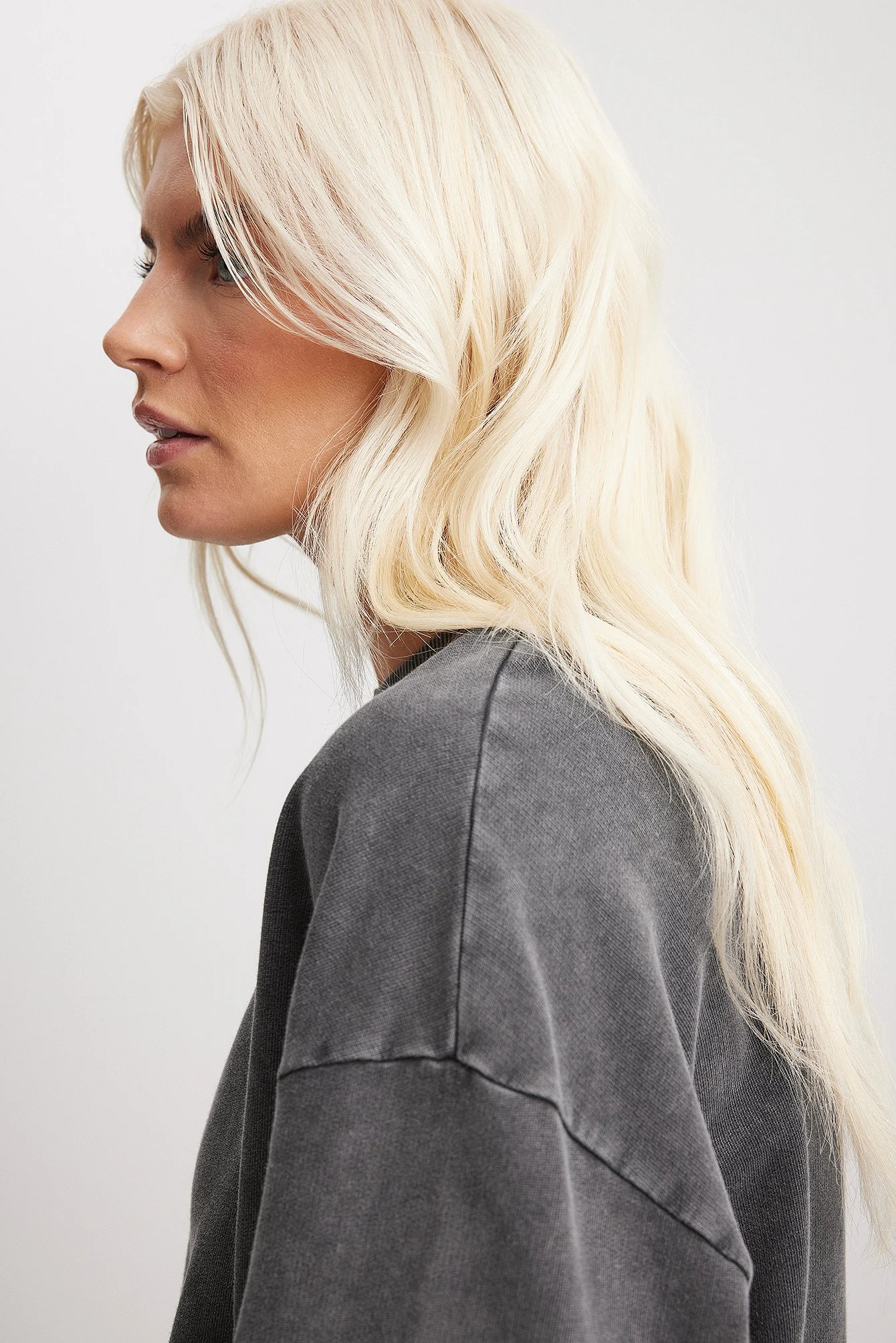 Oversize-Pullover in Acid-Wash-Optik