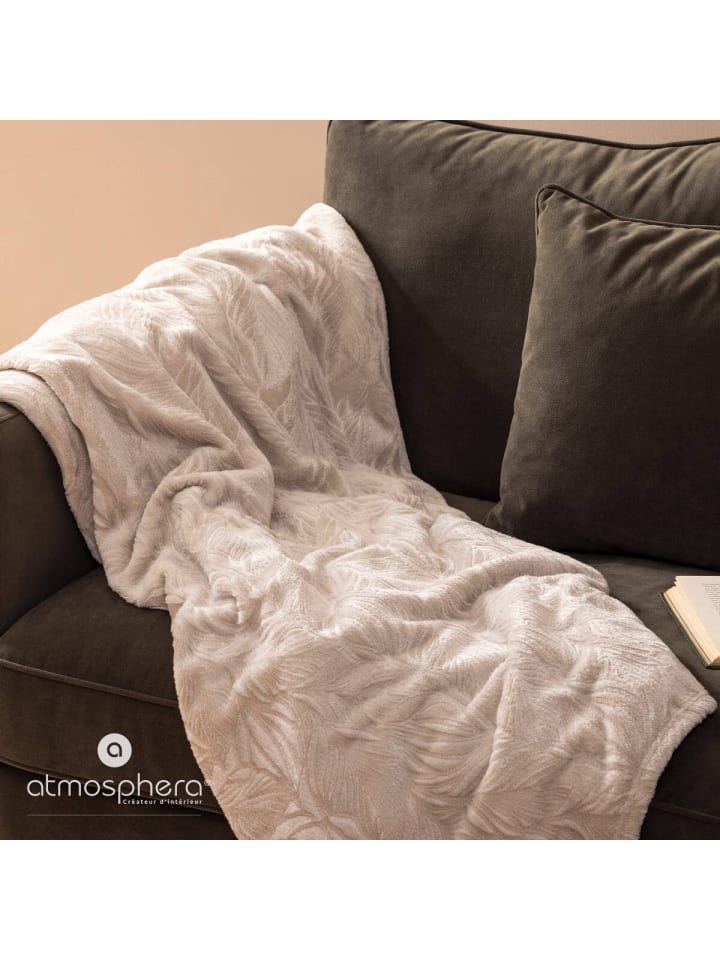 Atmosphera Créateur d'intérieur Kuscheldecke in beige günstig kaufen onesize