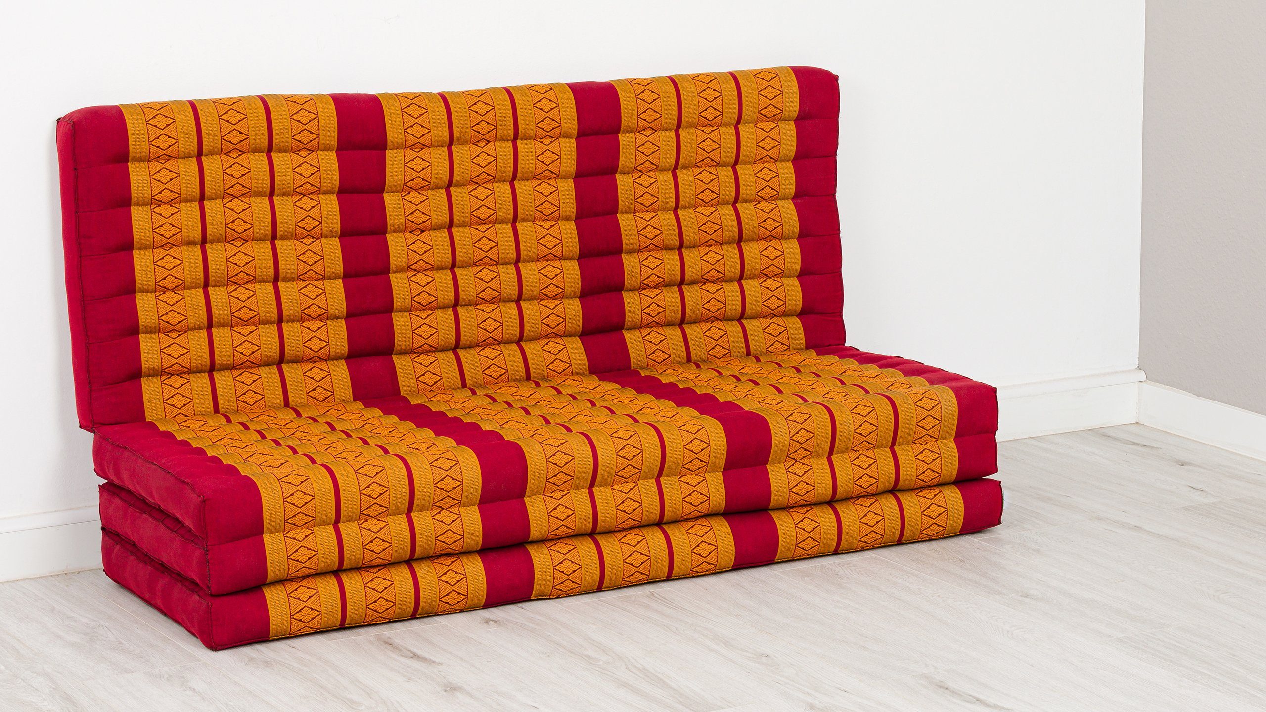 Klappmatratze Klappmatratze 140 cm (Classic) vegan und handgefertigt, 200x140x8cm, livasia, Kapok