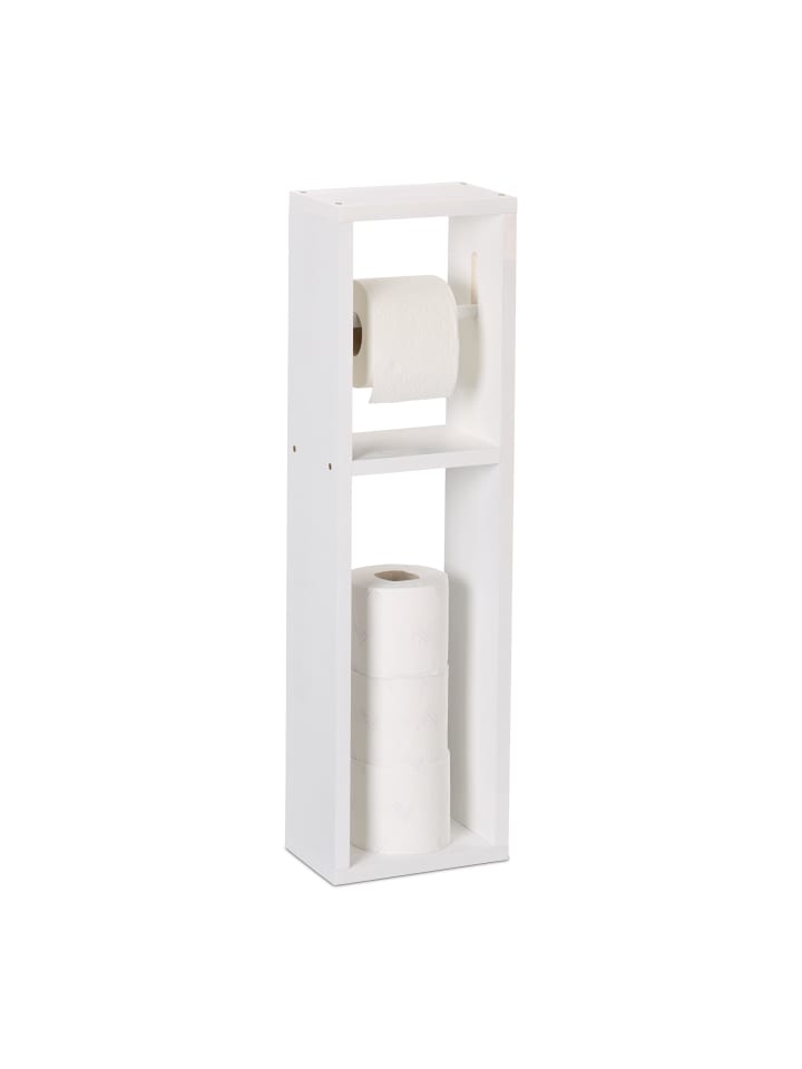 relaxdays Toilettenpapierhalter in Weiß - (B)20 x (H)70 x (T)13 cm günstig kaufen onesize