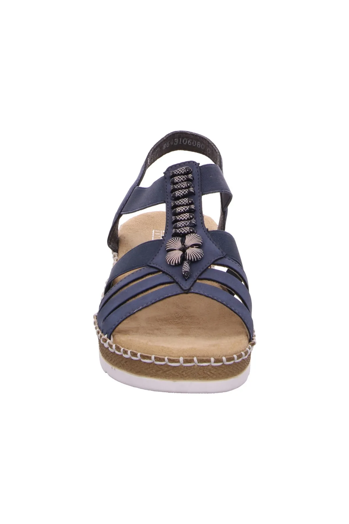 Rieker  Sandalette - Dunkelblau - Flacher Absatz
